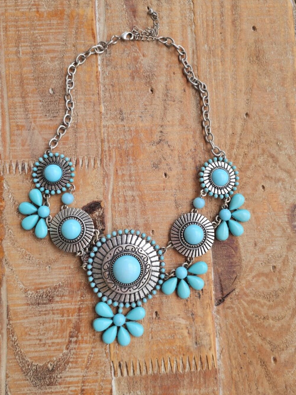 Maurices South Western Turquoise Statement Necklace
